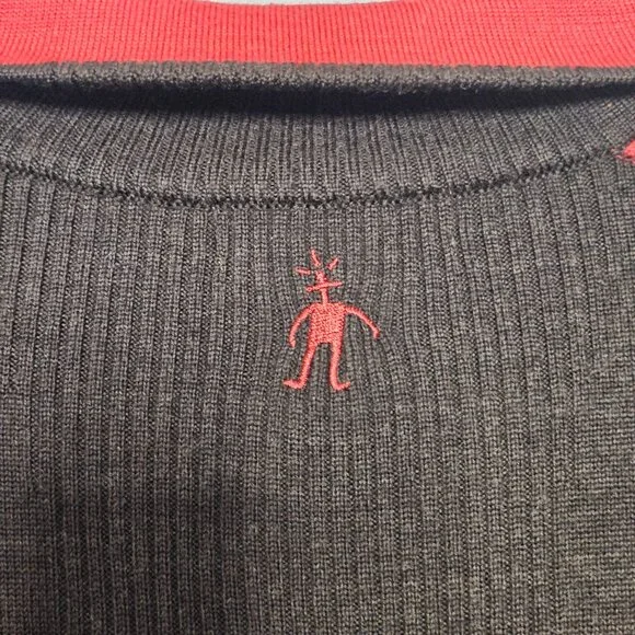 Smartwool Men's Large 1/2 Zip Base Layer Sweater Brown 100% Merino Wool Outdoors - Picture 9 of 13